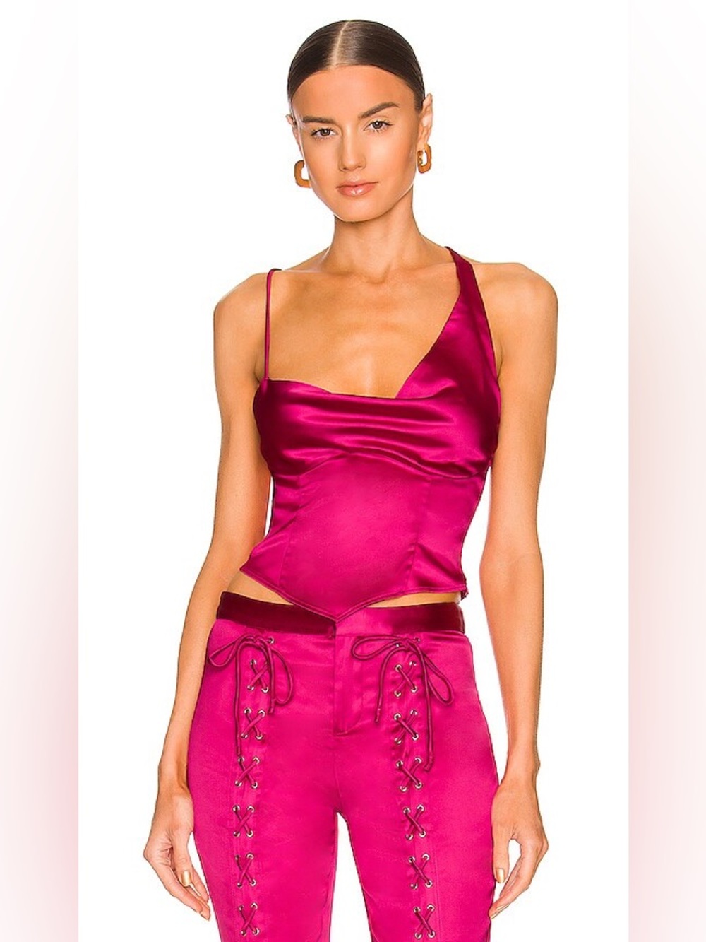 SONG OF STYLE Aislin Cami in Fuchsia Pink